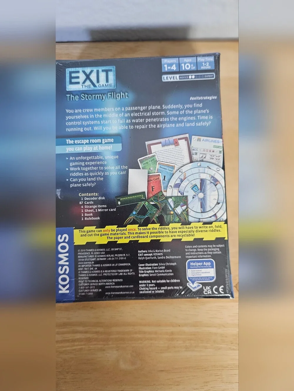 EXIT: The Game – The Stormy Flight Escape Room Board Game | New Sealed